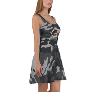 Munchkin Place Black Camo Skater Dress