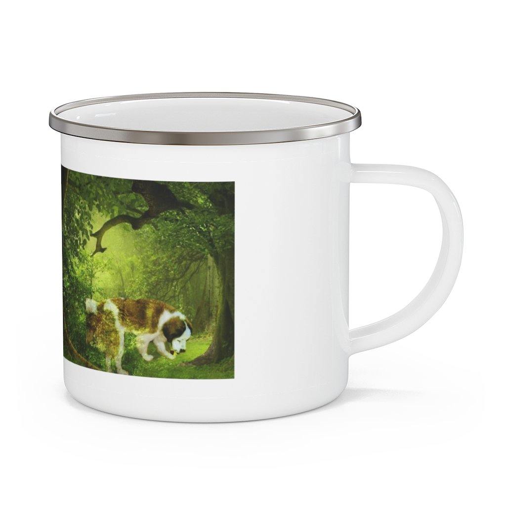 Saint Bernard Enamel Camping Mug - Munchkin Place Shop 