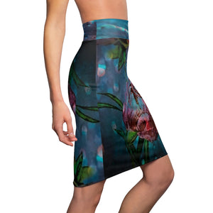 Risen Rose Women's Pencil Skirt