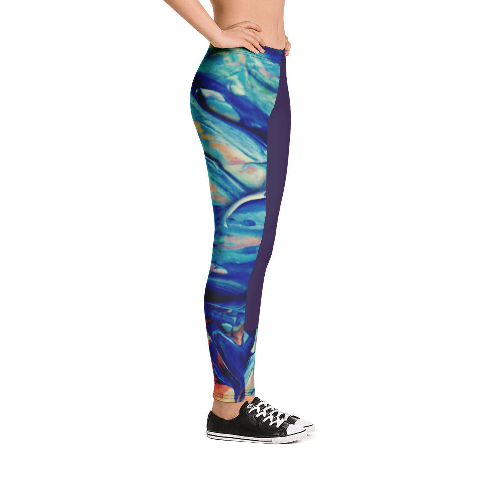 Blue Ombre Plaid Yoga Leggings – Luckless Outfitters
