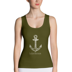 Lake Simcoe Tank Top in Army Green