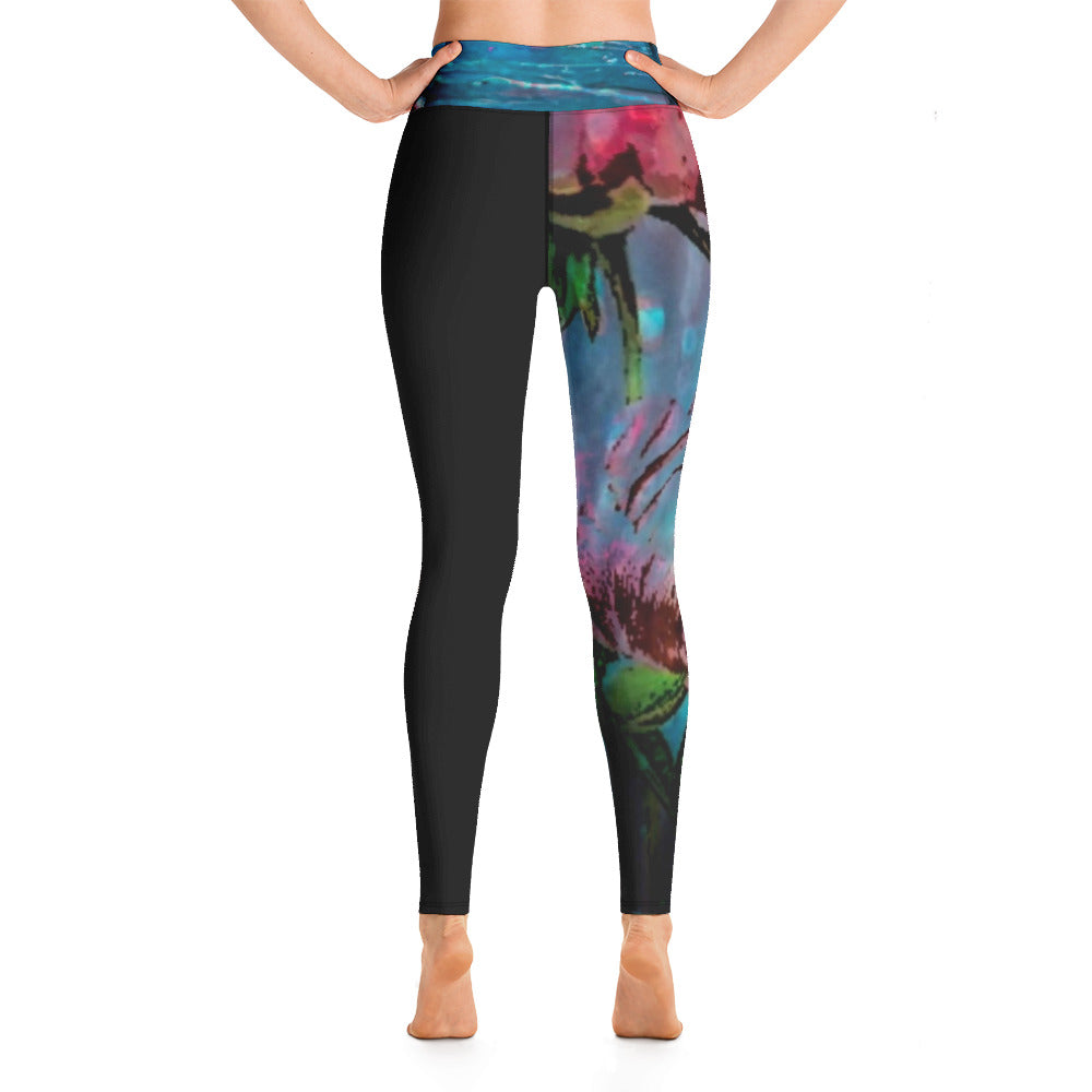 Peony Yoga Leggings