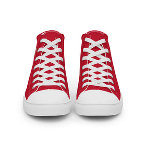 ICONIC Men’s high top canvas shoes in Red